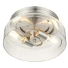 * Indoor Lighting|Budget Patriot Lighting® Belen Brushed Nickel 2-Light Flush Mount Ceiling Light