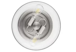 * Indoor Lighting|Budget Patriot Lighting® Belen Brushed Nickel 2-Light Flush Mount Ceiling Light
