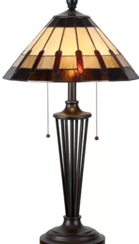 * Indoor Lighting|Budget Patriot Lighting® Denman Tiffany Style Table Lamp