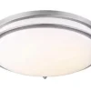 * Indoor Lighting|Budget Patriot Lighting® Gilda Ii Brushed Nickel 19″ Integrated Led Flush Mount Ceiling Light