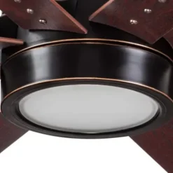 * Ceiling Fans|Budget Patriot Lighting™ Grand Haven Ii 62″ Oil-Rubbed Bronze Indoor Led Ceiling Fan