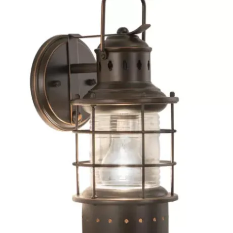 * Outdoor Lighting|Budget Patriot Lighting® Hyannis Burnished Bronze Outdoor Wall Light
