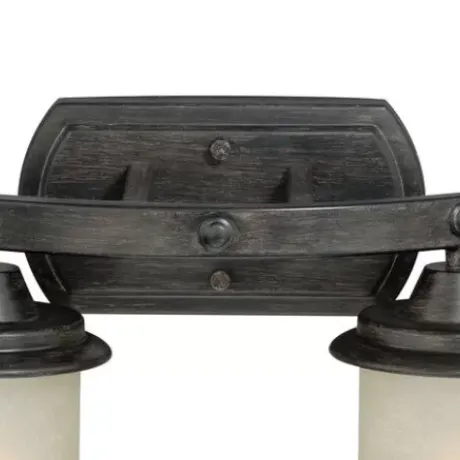 * Indoor Lighting|Budget Patriot Lighting® Halifax Black Walnut 2 Light Vanity Light
