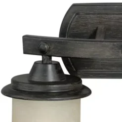 * Indoor Lighting|Budget Patriot Lighting® Halifax Black Walnut 2 Light Vanity Light