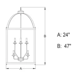 * Indoor Lighting|Budget Patriot Lighting® Juliet Architectural Bronze 8 Light Pendant
