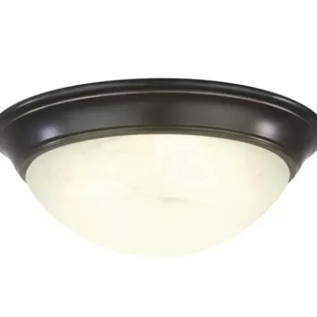 * Indoor Lighting|Budget Patriot Lighting® Karter Bronze Integrated Led Flush Mount Ceiling Light