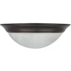 * Indoor Lighting|Budget Patriot Lighting® Karter Bronze Integrated Led Flush Mount Ceiling Light