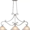 * Indoor Lighting|Budget Patriot Lighting® Monrovia Brushed Nickel 3-Light Island Light
