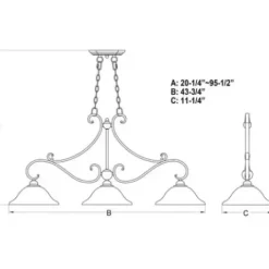 * Indoor Lighting|Budget Patriot Lighting® Monrovia Oil Burnished Bronze 3 Light Chandelier