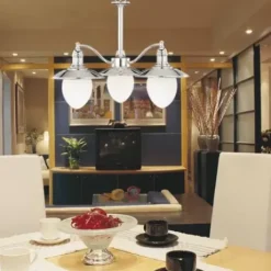 * Indoor Lighting|Budget Patriot Lighting® Marina Bay 3-Light Polished Nickel Chandelier