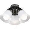 * Ceiling Fans|Budget Patriot Lighting® Porter Ii 3-Light Oil-Rubbed Bronze Led Ceiling Fan Light