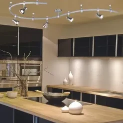 * Indoor Lighting|Budget Patriot Lighting® Sandra 5-Light Nickel Led Flexible Track Light