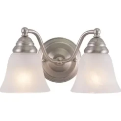 * Indoor Lighting|Budget Patriot Lighting® Standford Brushed Nickel 2 Light Vanity Light