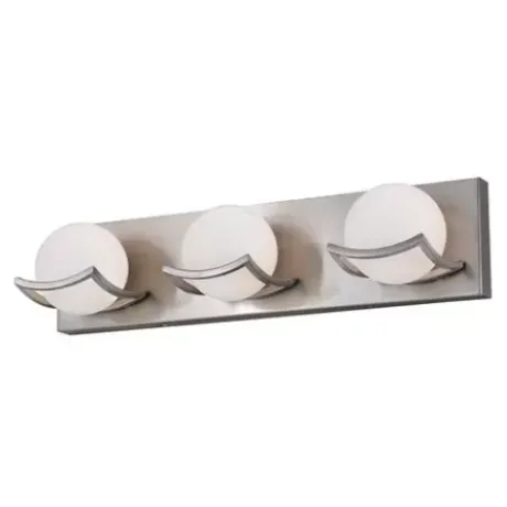 * Indoor Lighting|Budget Patriot Lighting® Trevor Satin Nickel 3-Light Vanity Light