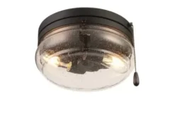 * Indoor Lighting|Budget Patriot Lighting® Talia Matte Black 2-Light Flush Mount Ceiling Light