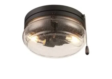 * Indoor Lighting|Budget Patriot Lighting® Talia Matte Black 2-Light Flush Mount Ceiling Light