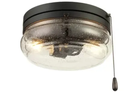 * Indoor Lighting|Budget Patriot Lighting® Talia Matte Black 2-Light Flush Mount Ceiling Light
