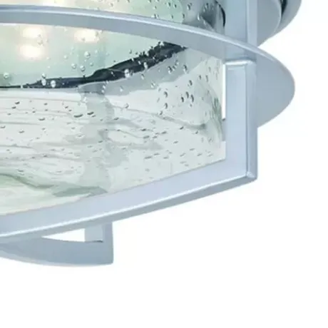 * Outdoor Lighting|Budget Patriot Lighting® Uptown Painted Satin Nickel Led Outdoor Flush Mount Ceiling Light