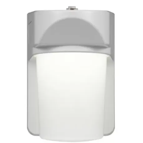 * Outdoor Lighting|Budget Patriot Lighting® White Led Dusk-To-Dawn Outdoor Security Jelly Jar