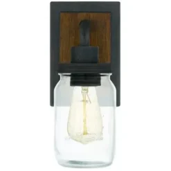 * Indoor Lighting|Budget Patriot Lighting® Wheland Matte Black 1-Light Vanity Light
