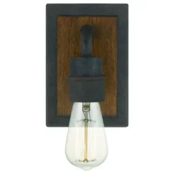 * Indoor Lighting|Budget Patriot Lighting® Wheland Matte Black 1-Light Vanity Light