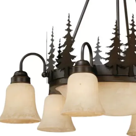 * Indoor Lighting|Budget Patriot Lighting® Yosemite Burnised Bronze 9 Light Chandelier