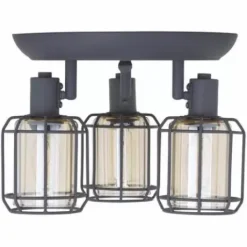* Indoor Lighting|Buy Patriot Lighting® Dorian Matte Gray 3-Light Track Light