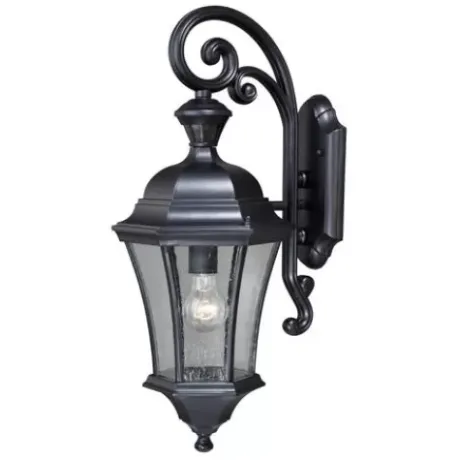 * Outdoor Lighting|Buy Patriot Lighting® Dualux® Aberdeen Shiny Black Outdoor Wall Light