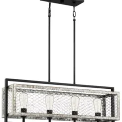 * Indoor Lighting|Buy Patriot Lighting Elegant Home Patriot Lighting® Elegant Home Bastein Black 4 Light Island Light