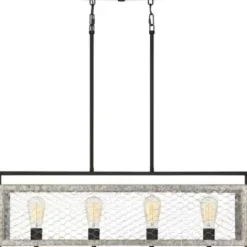 * Indoor Lighting|Buy Patriot Lighting Elegant Home Patriot Lighting® Elegant Home Bastein Black 4 Light Island Light