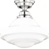 * Indoor Lighting|Buy Patriot Lighting® Huntley Satin Nickel Semi-Flush Mount Ceiling Light