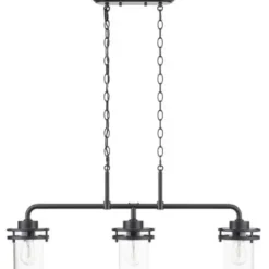 * Indoor Lighting|Buy Patriot Lighting® Joska Matte Black 3-Light Island Light