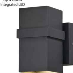 * Outdoor Lighting|Buy Patriot Lighting® Lavage Textured Black Led Outdoor Wall Light