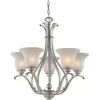 * Indoor Lighting|Buy Patriot Lighting® Monrovia Brushed Nickel 5 Light Chandelier