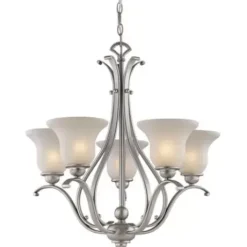 * Indoor Lighting|Buy Patriot Lighting® Monrovia Brushed Nickel 5 Light Chandelier