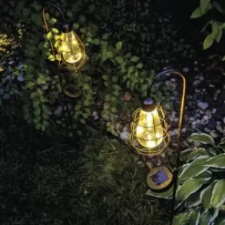 * Outdoor Lighting|Buy Patriot Lighting® Solar Integrated Led Vintage Cage Landscape Light – Assorted
