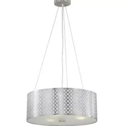 * Indoor Lighting|Buy Patriot Lighting® Tetra Polished Steel 3-Light Pendant