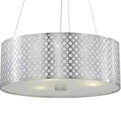 * Indoor Lighting|Buy Patriot Lighting® Tetra Polished Steel 3-Light Pendant