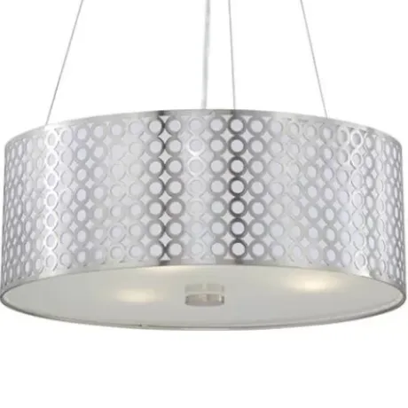* Indoor Lighting|Buy Patriot Lighting® Tetra Polished Steel 3-Light Pendant