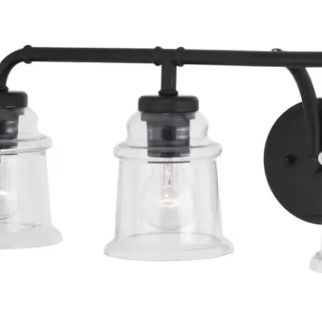 * Indoor Lighting|Buy Patriot Lighting® Toledo Matte Black 4 Light Vanity Light