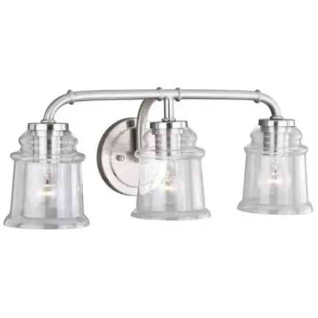 * Indoor Lighting|Buy Patriot Lighting® Toledo Satin Nickel 3 Light Vanity Light