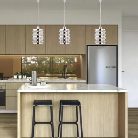 * Indoor Lighting|Buy Patriot Lighting® Weber Chrome 1-Light Track Lighting Pendant