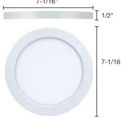 * Indoor Lighting|Cheap Patriot Lighting® 7″ Round Ultra-Thin Downlight – 2 Pack