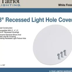 * Indoor Lighting|Cheap Patriot Lighting® 8″ Recessed Light Hole Cover