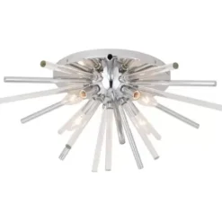 * Indoor Lighting|Cheap Patriot Lighting® Aria Chrome Flush Mount Ceiling Light