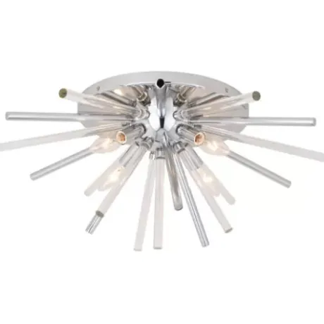 * Indoor Lighting|Cheap Patriot Lighting® Aria Chrome Flush Mount Ceiling Light