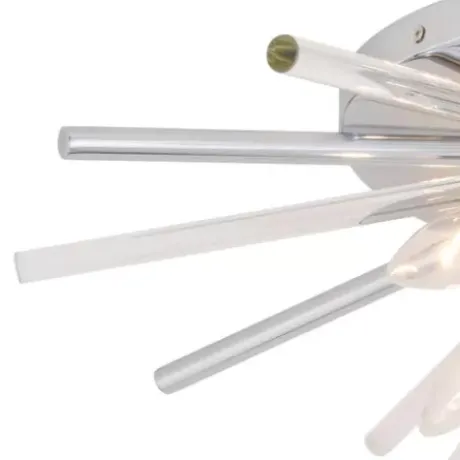 * Indoor Lighting|Cheap Patriot Lighting® Aria Chrome Flush Mount Ceiling Light