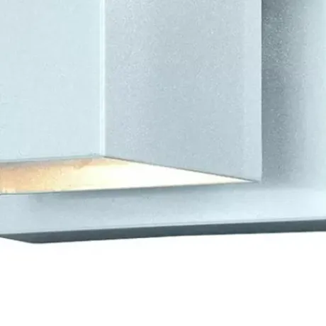 * Outdoor Lighting|Cheap Patriot Lighting® Architecture Painted Satin Nickel Integrated Led Outdoor Wall Light