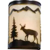 * Indoor Lighting|Cheap Patriot Lighting® Deer 1-Light Burnished Bronze Indoor Wall Light