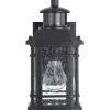 * Outdoor Lighting|Cheap Patriot Lighting® Dualux Elizabeth Ii Textured Black Motion Sensor Outdoor Security Wall Light